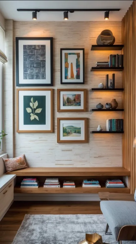 decoração vertical é uma excelente solução para salas pequenas