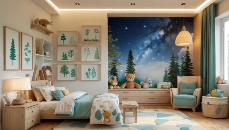 quarto infantil Estampas de florestas