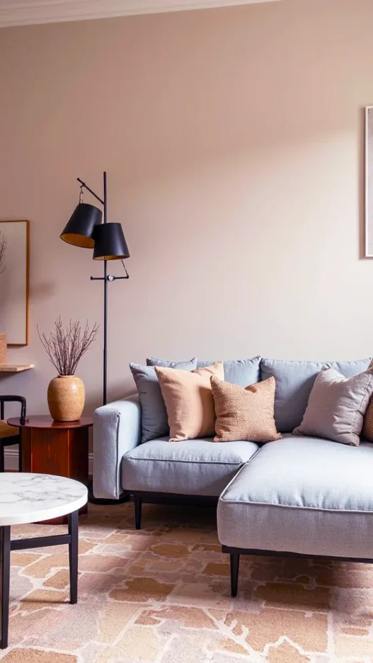 Móveis da sala de estar