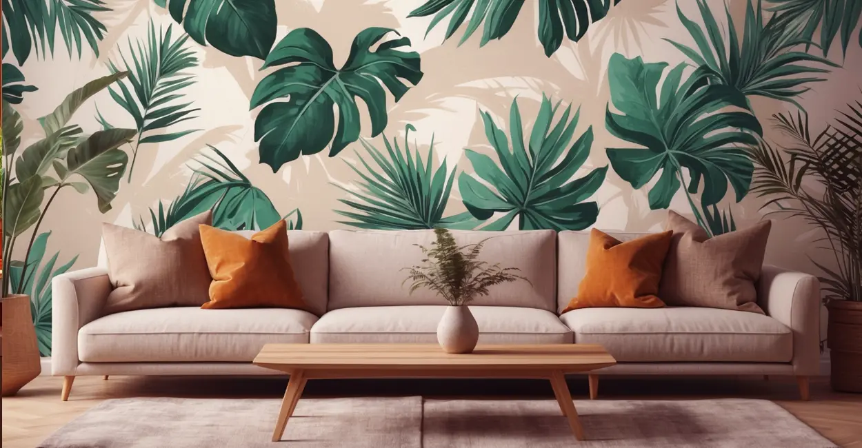 Papel de parede na sala