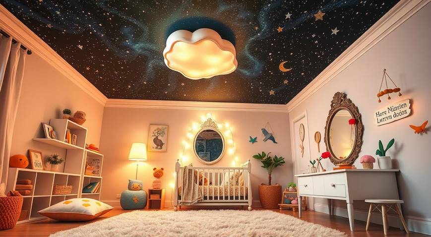 Decoração para quarto infantil com Tetos Decorativos