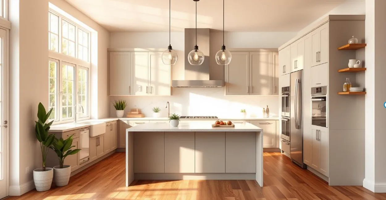 decoração de cozinha americana