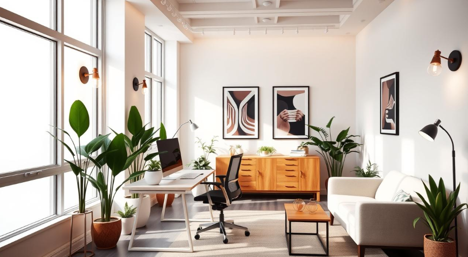 decoração para escritorio