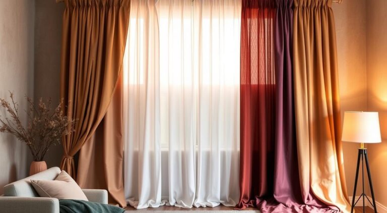 tendências de cores para cortinas de sala