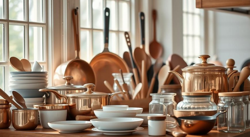 utensílios de cozinha decorativos