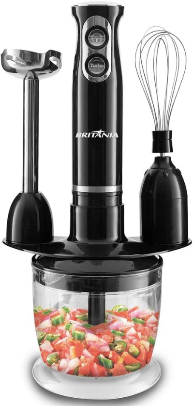 o mixer consome pouca energia graças à sua potência de 400W